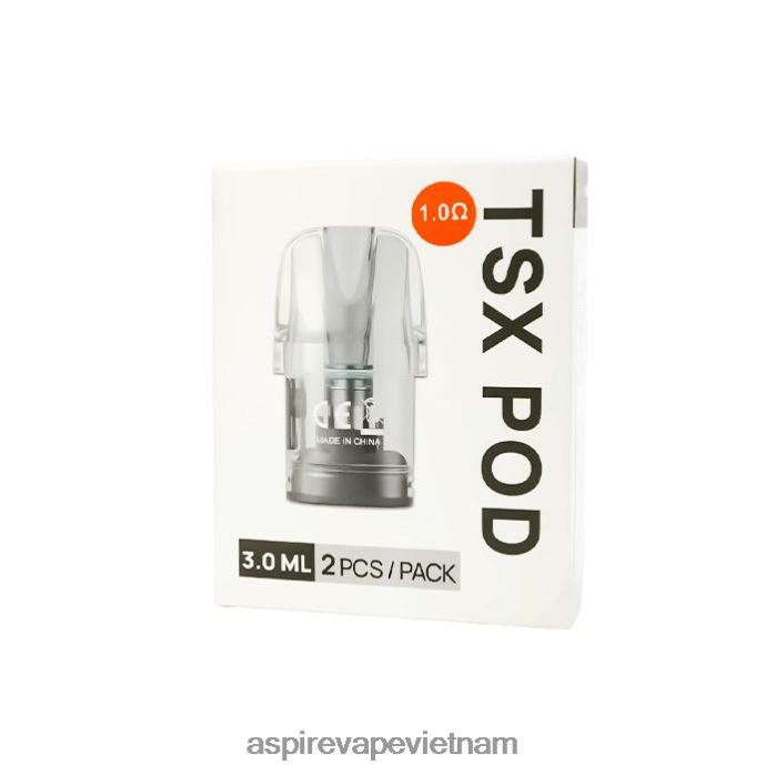 Aspire Tsx Pod 1,0 ohm (3,0 ml)/2 chiếc mỗi gói (tương thích với cyber s và cyber x)NX4DND234 - Aspire Vape Flavors